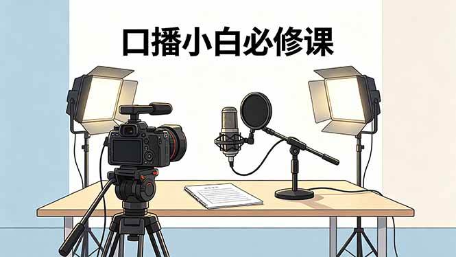 （18428期）口播小白必修课：录像收音灯光设备+脚本撰写，搭专业级录制场景-Scorpio丨网创