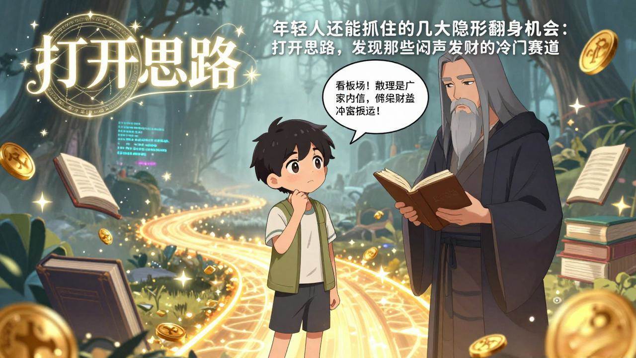 （17471期）付费文1+2：年轻人还能抓住的几大隐形翻身机会：打开思路，发现那些闷声发财的冷门赛道-Scorpio丨网创