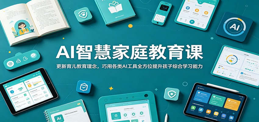AI智慧家庭教育课:更新育儿教育理念,巧用各类AI工具全方位提升孩子综合学习能力-Scorpio丨网创