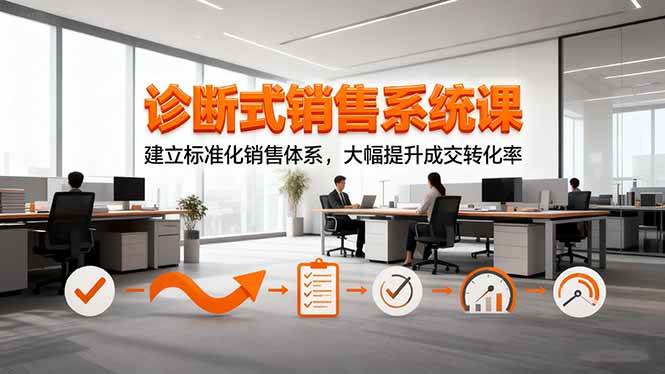 (16435期)诊断式销售系统课,建立标准化销售体系,大幅提升成交转化率-Scorpio丨网创