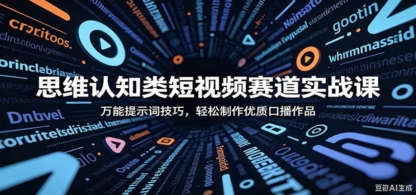 思维认知类短视频赛道实战课：万能提示词技巧，轻松制作优质口播作品-Scorpio丨网创