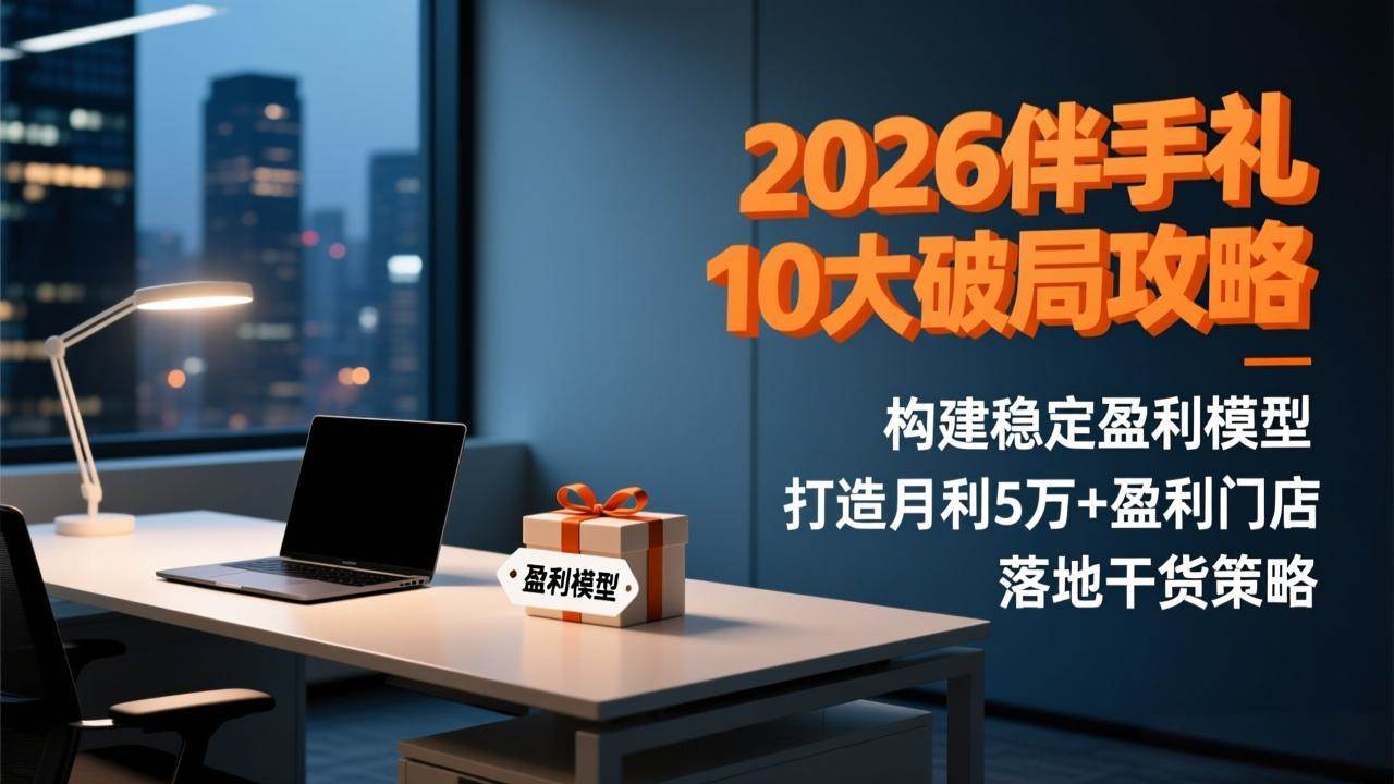(17191期)2026伴手礼10大破局攻略:构建稳定盈利模型,打造月利5万+盈利门店,落地干货策略-Scorpio丨网创