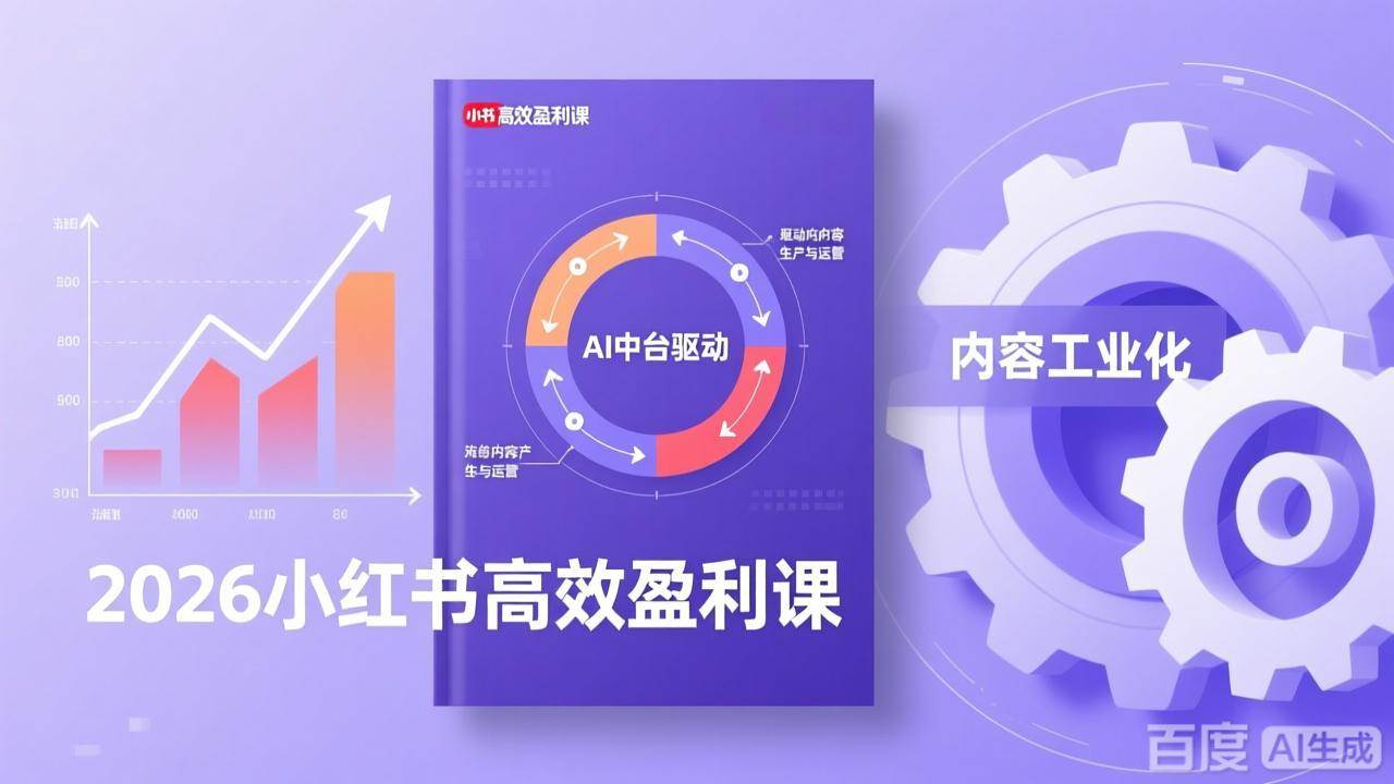 （17291期）2026小红书高效盈利课，流量双引擎+内容工业化+AI中台驱动，构建可复制的千万级营收模型-Scorpio丨网创