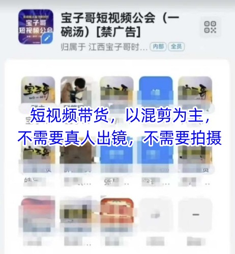 宝子哥头部团队短视频带货，以混剪为主，不需要真人出镜，不需要拍摄【更新26年3月】-Scorpio丨网创