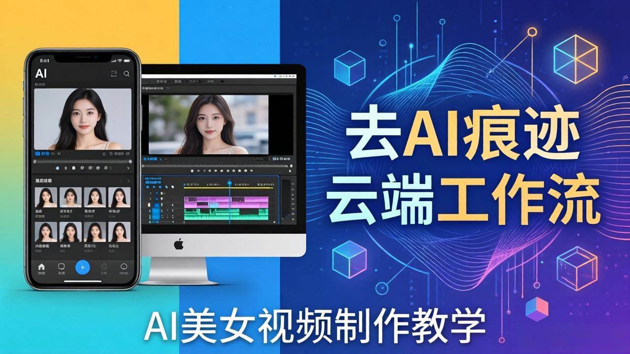 （17928期）AI美女视频制作教学：去AI痕迹，云端工作流出图，手机电脑均可，不需要配置-Scorpio丨网创