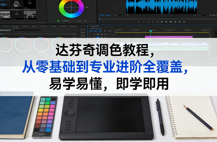 达芬奇调色教程，从零基础到专业进阶全覆盖，易学易懂，即学即用-Scorpio丨网创