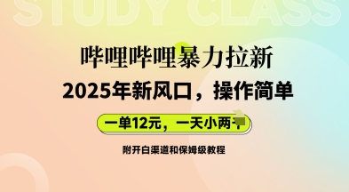 哔哩哔哩暴力拉新:2025年新风口,一单12元,一天数张(附开白渠道和保姆级教程)-Scorpio丨网创