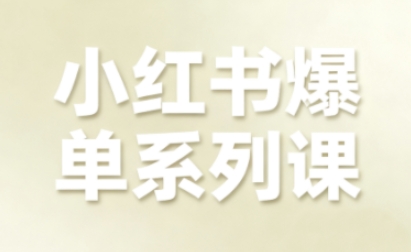 小红书爆单系列课，聚焦小红书电商全链路增长（更新）-Scorpio丨网创