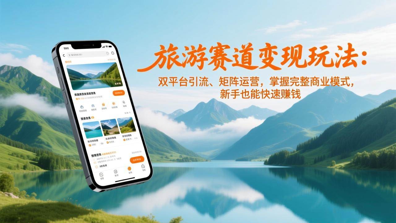 （17153期）旅游赛道变现玩法：双平台引流、矩阵运营，掌握完整商业模式，新手也能快速赚钱-Scorpio丨网创