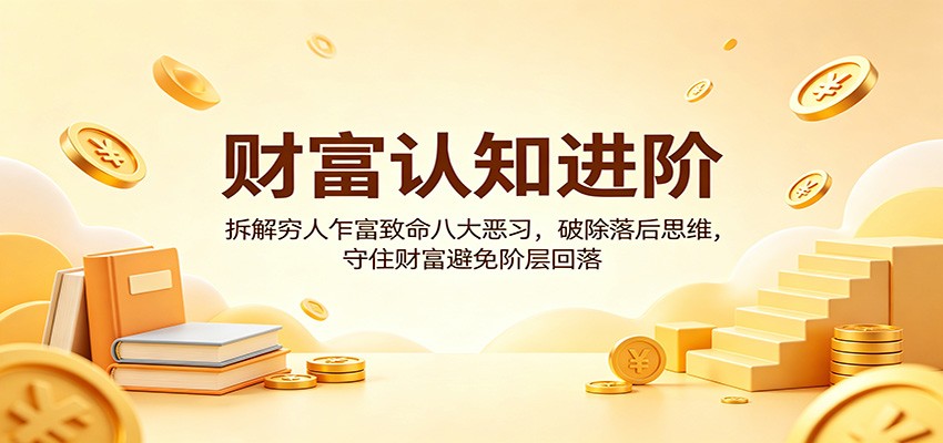 财富认知进阶：拆解穷人乍富致命八大恶习，破除落后思维，守住财富避免阶层回落-Scorpio丨网创